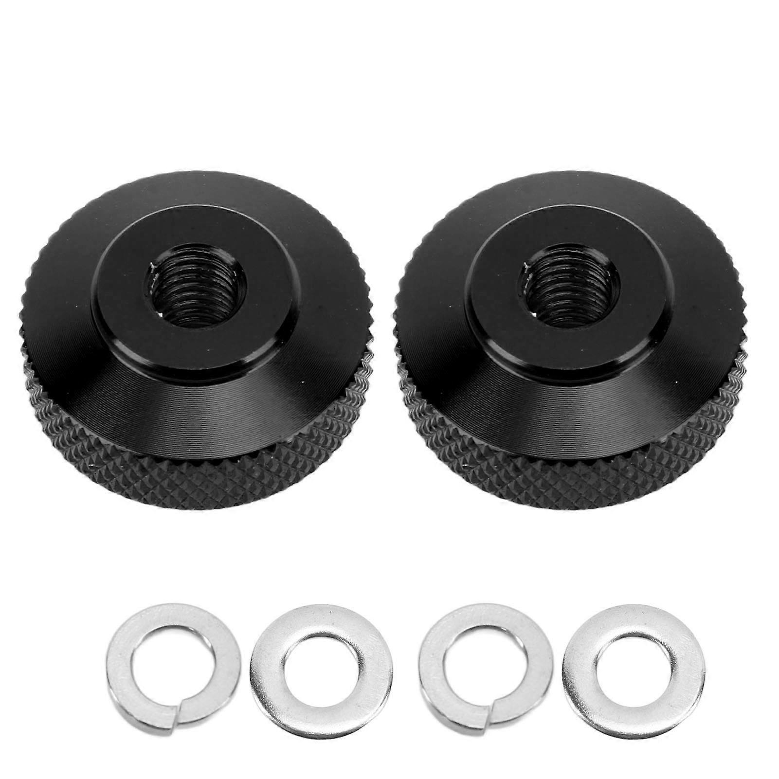 2Pcs Aluminum Chain Adjust Nuts Easy to Use Fade Proof Heavy Load Bearing Chain Adjustment Nuts for Monkey Cross Super Black