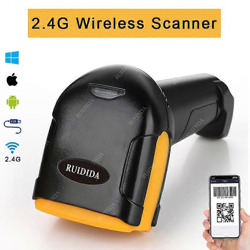 Wired Wireless Scanner 2D Bluetooth Barcode Scanner Wireless Handheld USB QR Code Reader Scanner PDF417 for Supermarket  Store