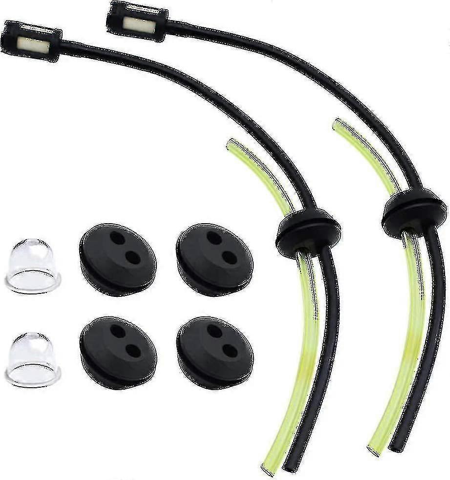 2 sett universell bensinfilterslange passerer gjennom gressklipperens drivstoffslanger slange