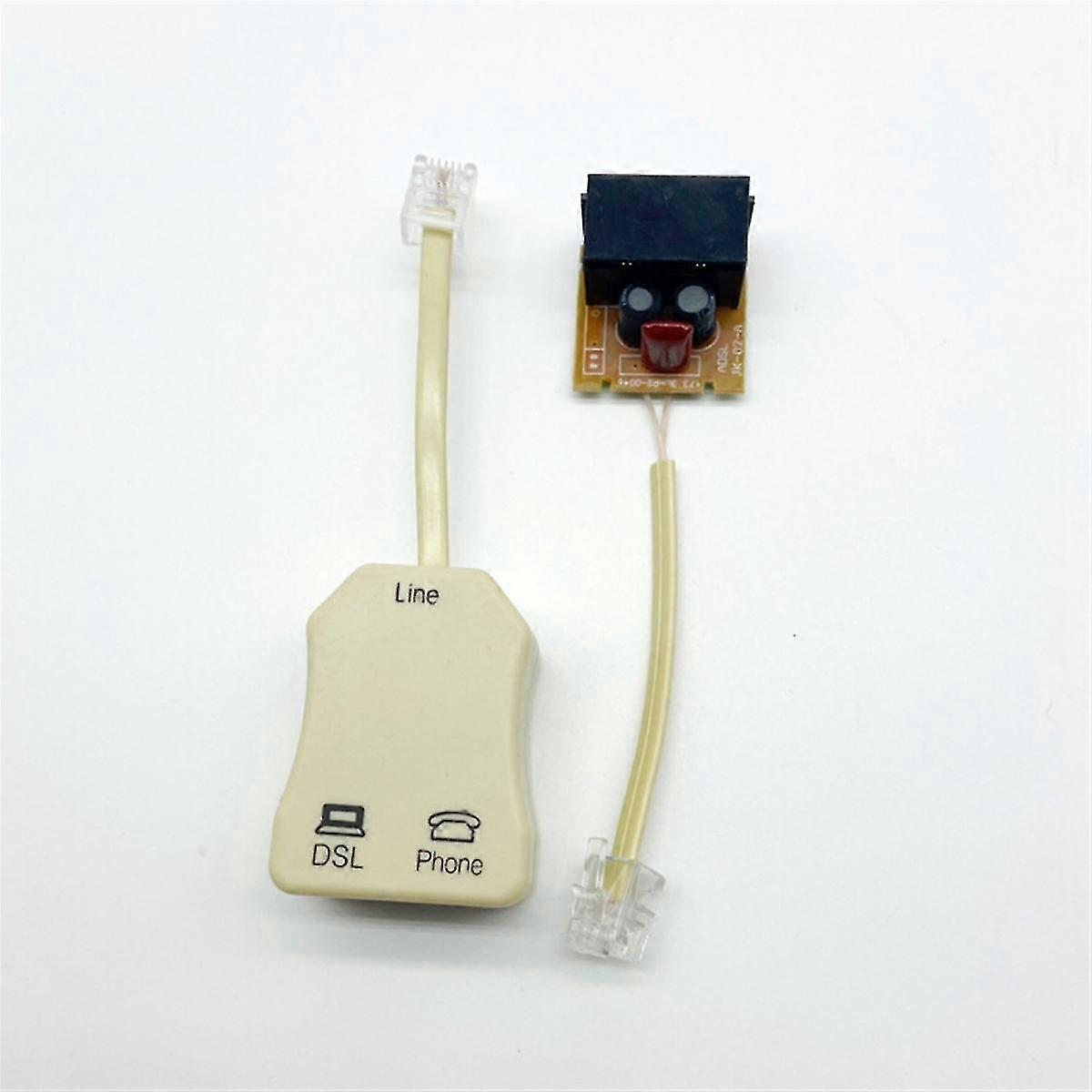 3Pcs DSL Filter Splitter for Phone Line Phone Jack Splitter In-Line DSL Filter Telephone Modem ADSL