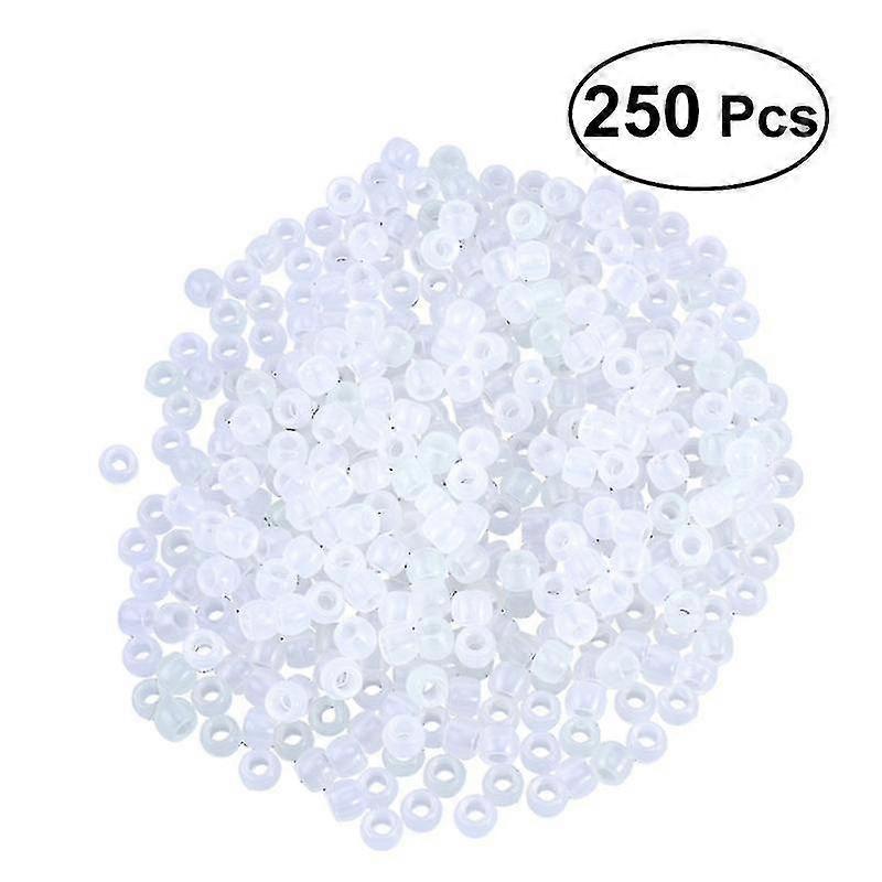 250pcs Multi Color Plastic Uv Beads Clear Beads Color Magically Changing Uv Reactive Pony Beads For Jewelry Making-liuyue