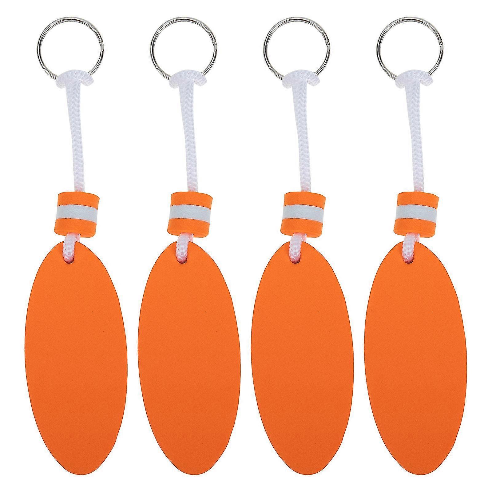 4pcs Eva Key Chain Floating Keychain Waterproof Key Chain Surfboard Pendant Keychain