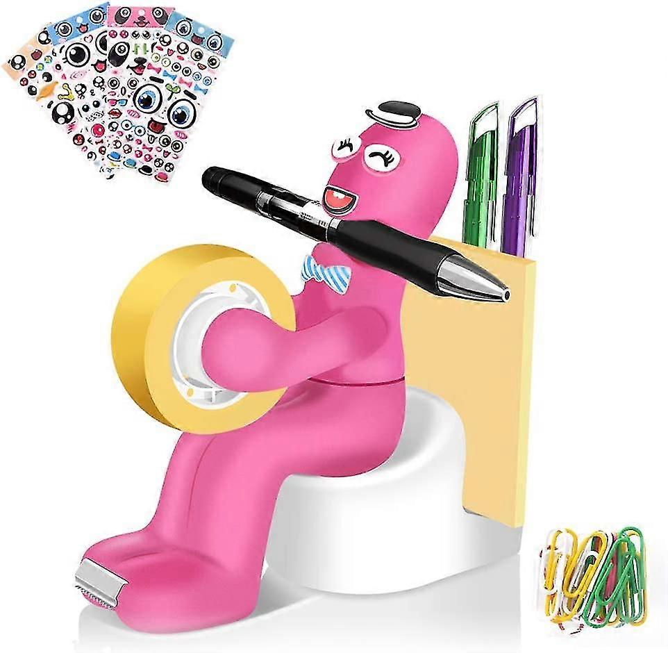 محطة لوازم مكتبية ، ملحقات مكتبية متعددة الوظائف مع موزع شريط لاصق ، حامل مذكرات