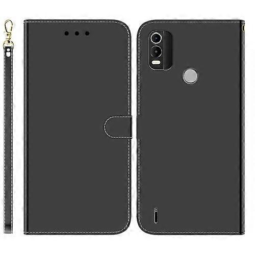 For Nokia C21 Plus Imitated Mirror Surface Horizontal Flip Leather Phone Case