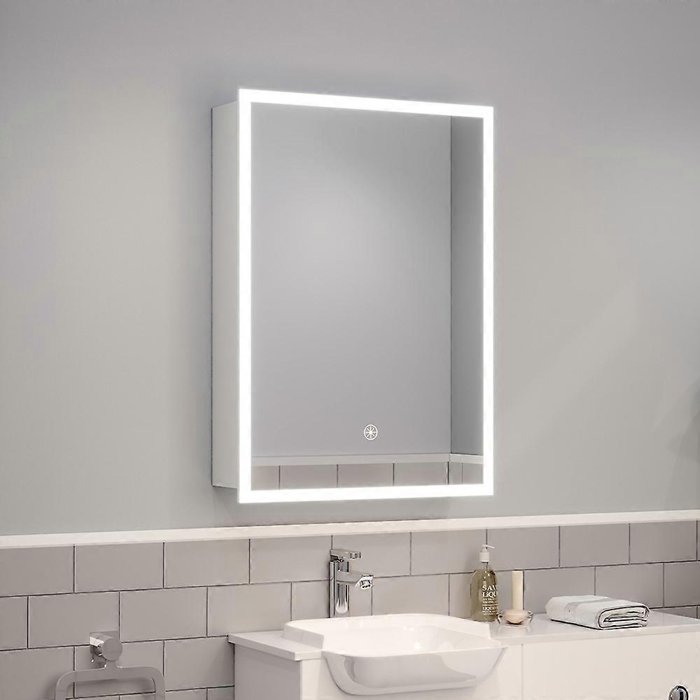 Mirror Cabinet Rectangular Wall Mount Mirror Cabinet with LED Lighting