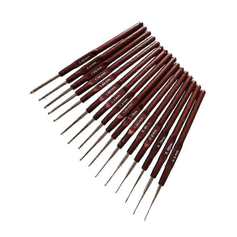 16pcs Crochet Needles Knitting Tools Plastic Sweater Hooks For Diy Handcraft