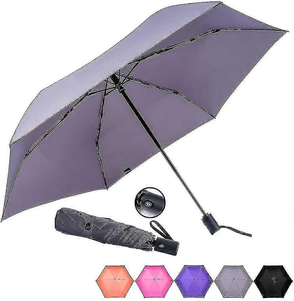 Small Folding Umbrella Compact Travel Umbrella Windproof And Automatic