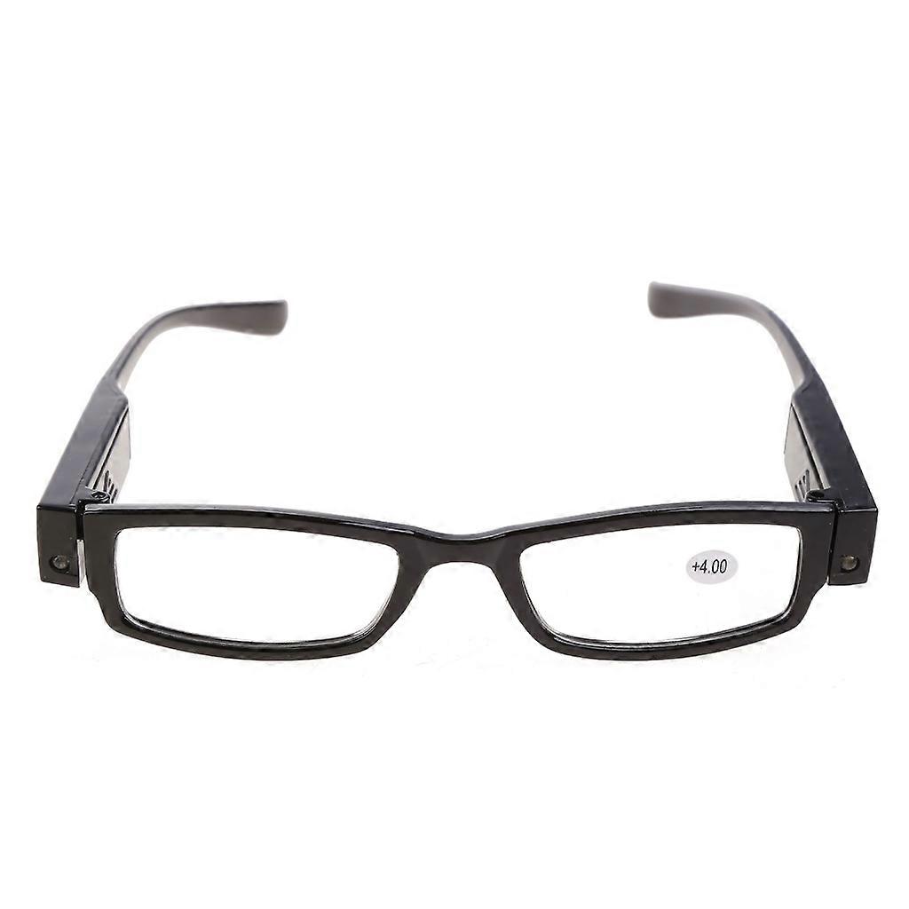 Light UP Multi Strength Eyeglass LED Reading Glasses Spectacle Diopter Magnifier