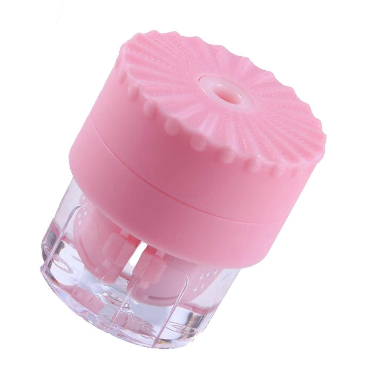 Manually Rotatable Contact Lens Cleaner Case Portable Contact Lens Beauty Pupil Storage Holder
