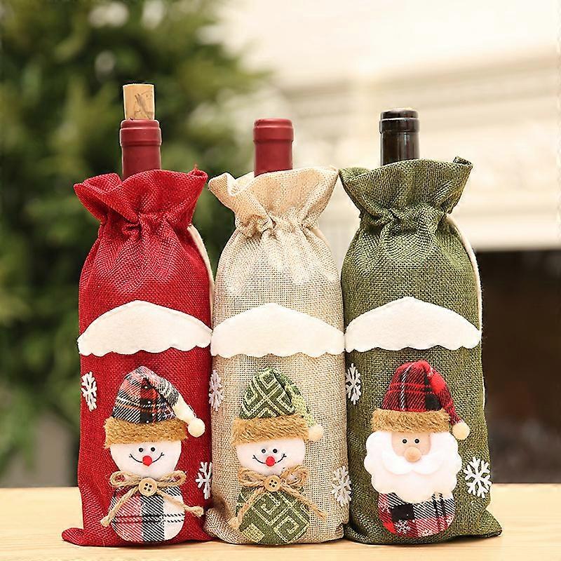 Christmas Wine Bottle Cover Merry