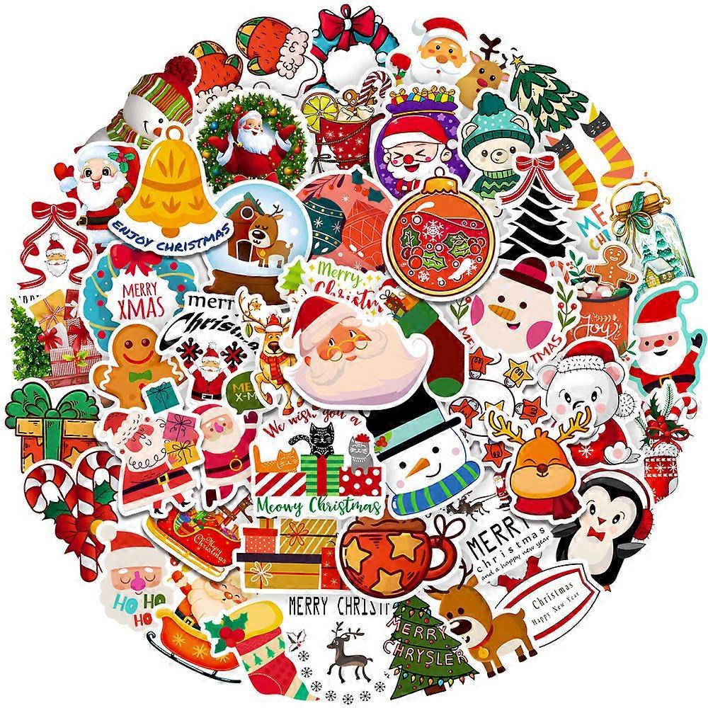 Christmas Decorations 50 Pcs Sticker