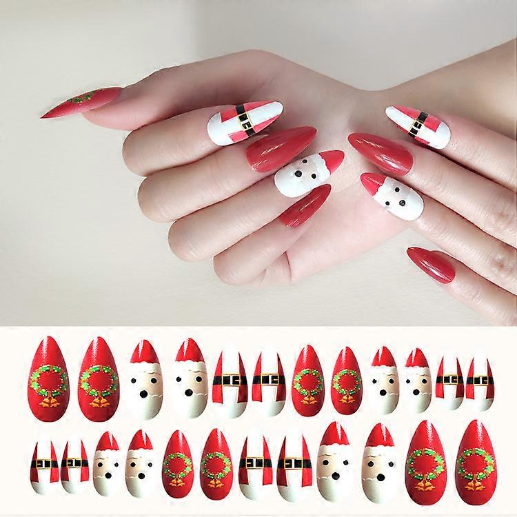 24pcs/set Press On Nail Polishing  free