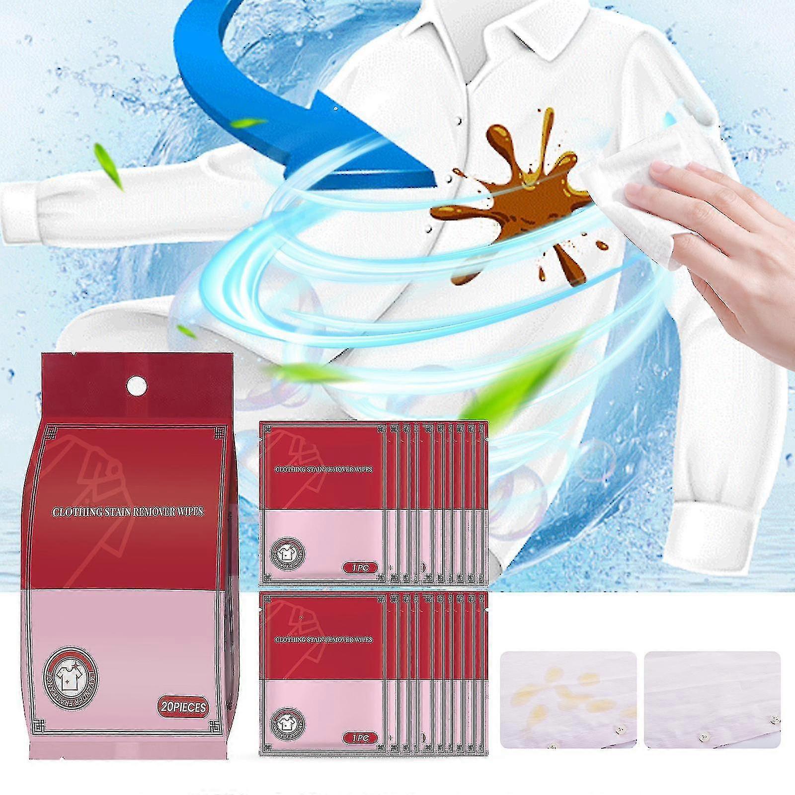 مناديل مزيل البقع الفورية للملابس ، وصمة عار الغسيل ومزيل البقع مناديل مبللة ، مناديل تنظيف الملابس المحمولة