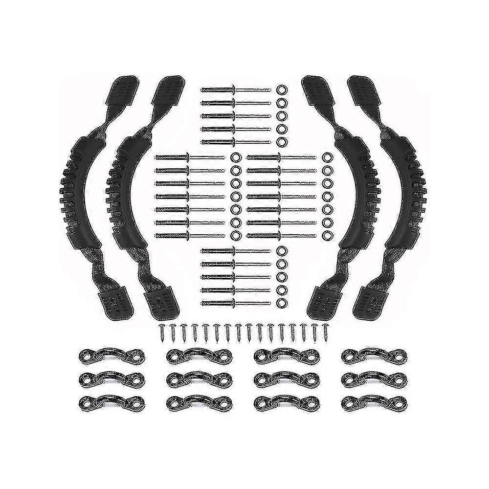 4 Pack Kayak Handles,kayak Carry Handle Side Mount Kayak Handles Replacement Hardware With Rivets,s