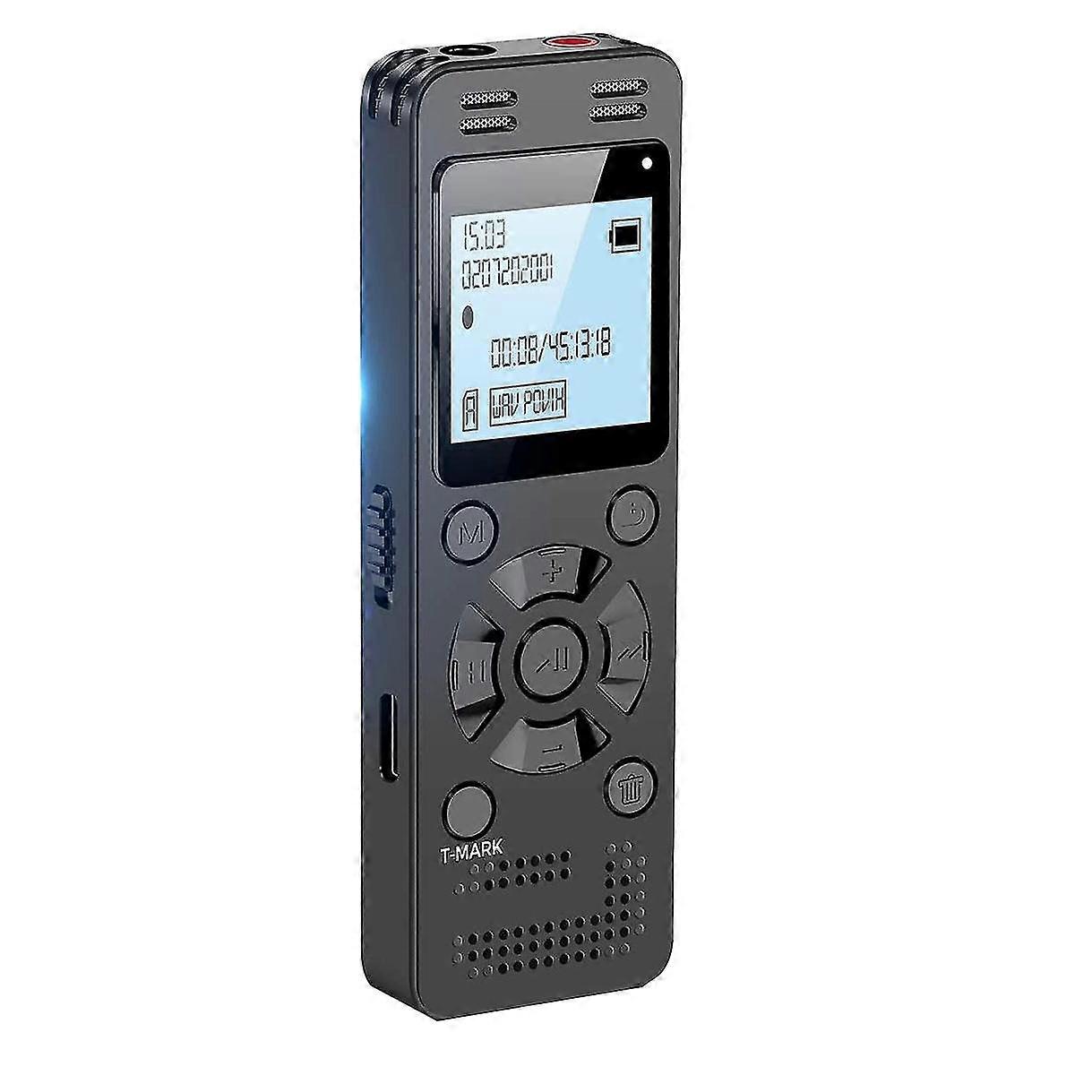 32gb Digital Voice Recorder For Lectures Meetings Voice Activated Recording Device Audio Recorder W
