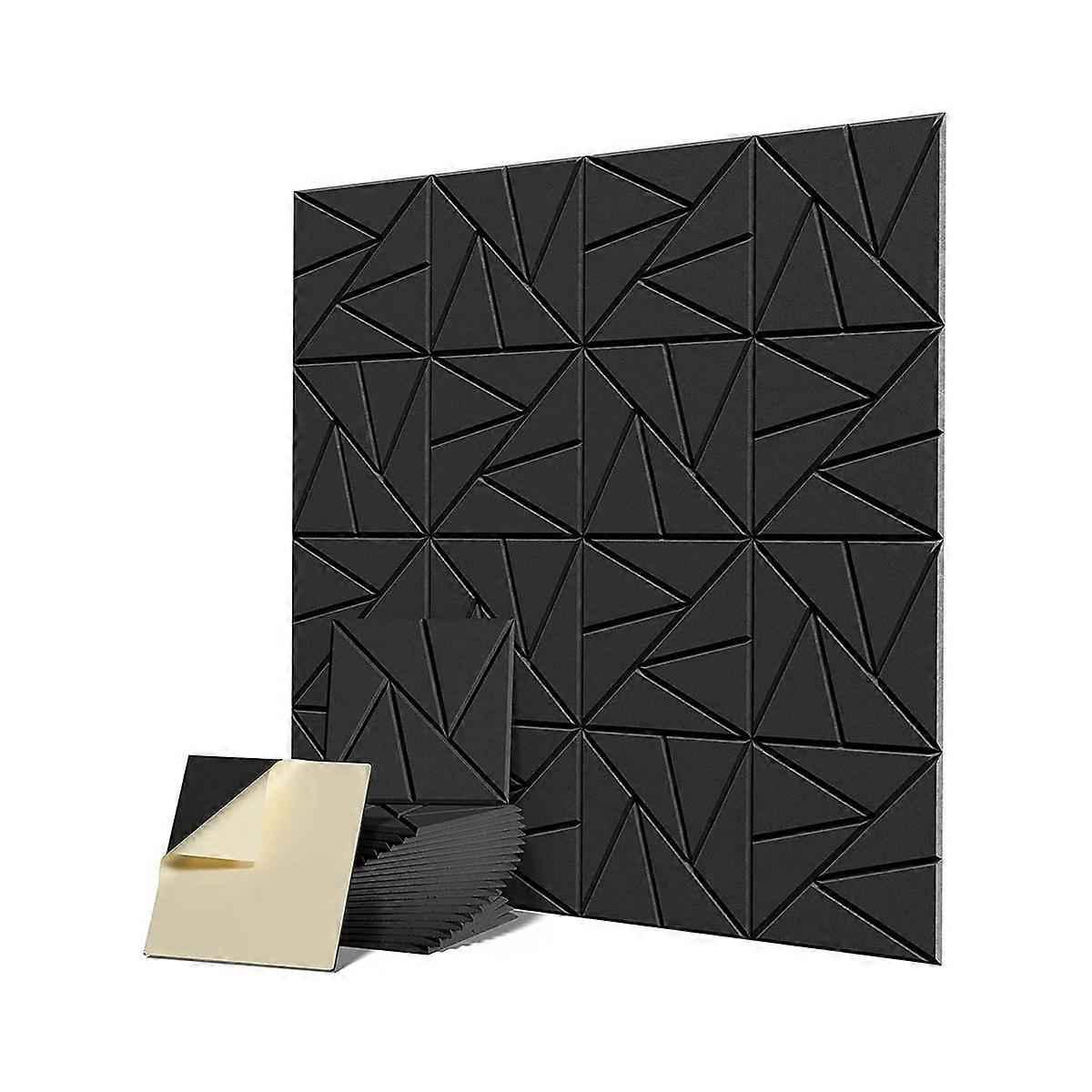 16Pcs Acoustic Panel with Self-Adhesive,12X12X0.4in Sound Proof Panel,Sound Panel High Density Stud