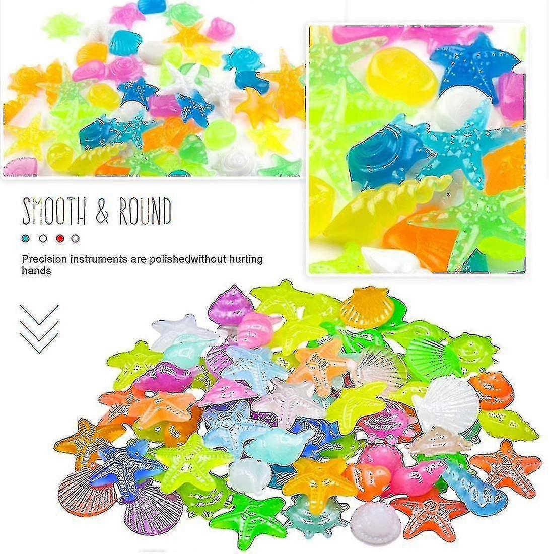 500pcs/300pcs/100pcs Luminous Stones,luminous Pebbles Luminous Pebbles Decorative Stones A