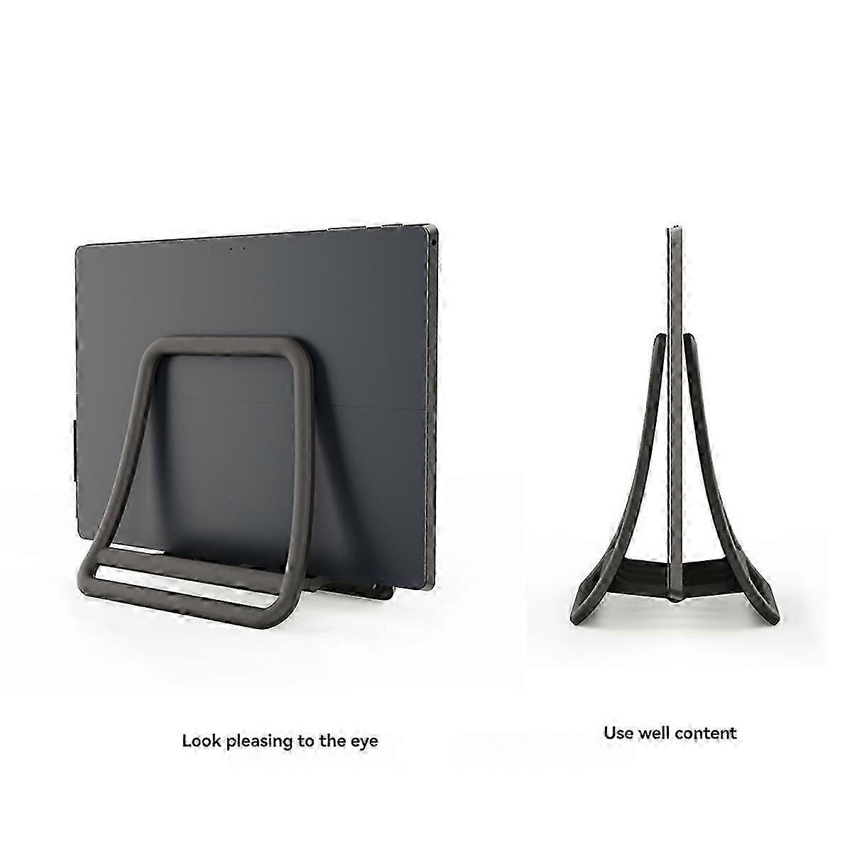 Supporto Verticale Regolabile per Computer Portatile - Supporto per Tablet per Notebook Rack di Stoccaggio Verticale Nero
