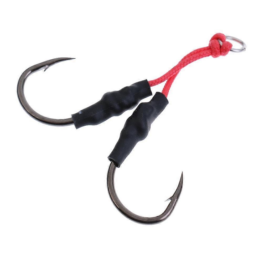7x Jig Hooks Fishing Hooks Barbed Hooks Assist Hooks in Solid  Saltwater