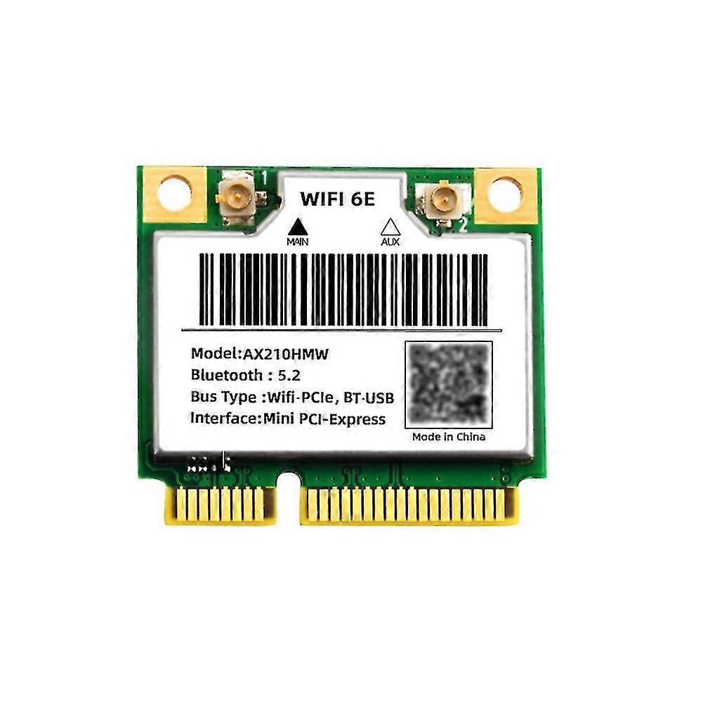Wifi 6e Ax210hmw Mini Pcie Wifi 6 Wifi Card per Ax210 5374mbps Bluetooth5.2 802.11ax 2.4g / 5g / 6g Wif