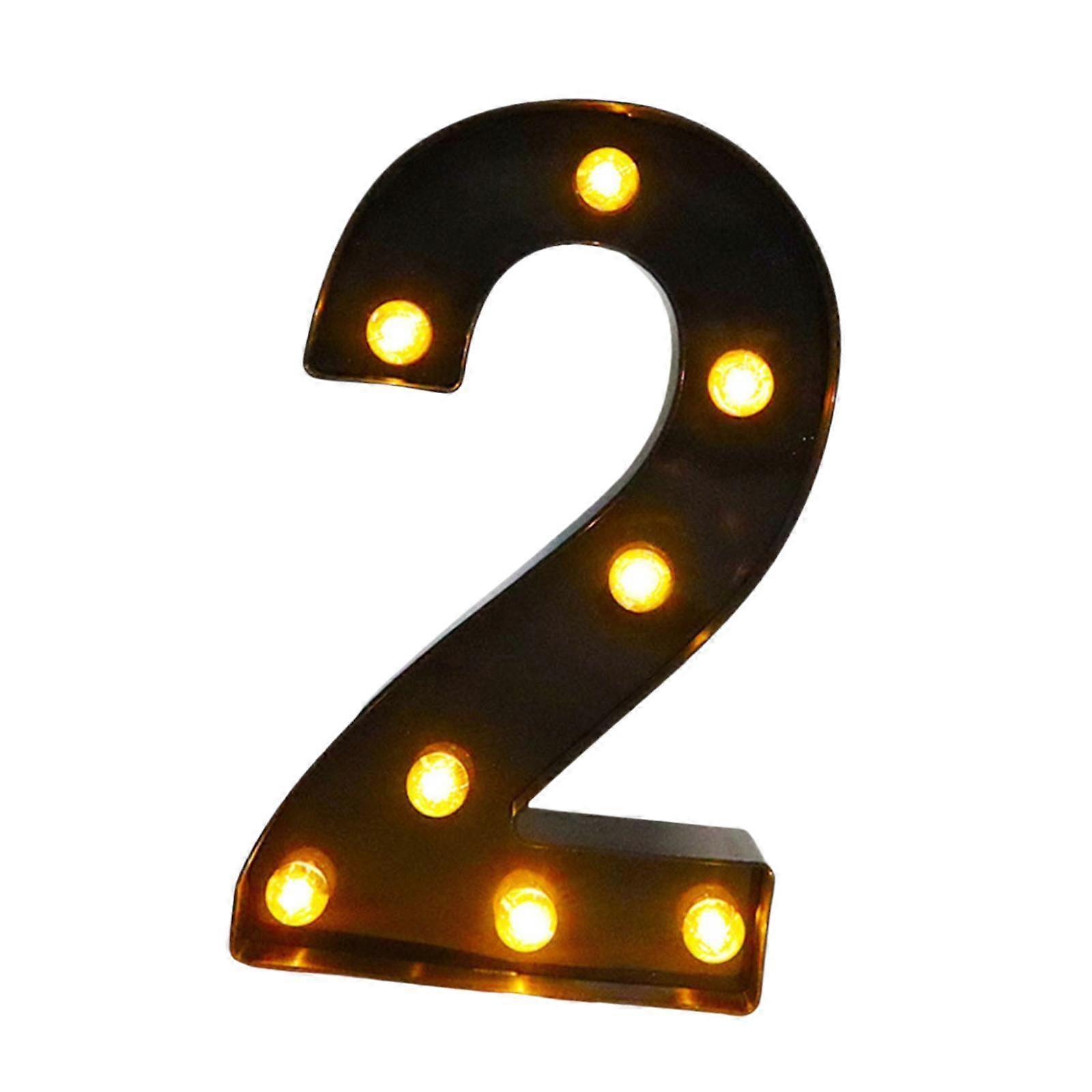 番号記号ライトエンゲージメントナイトウォール屋外照明付きマーキーナンバーライト2 5.24x8.58x1.57インチ