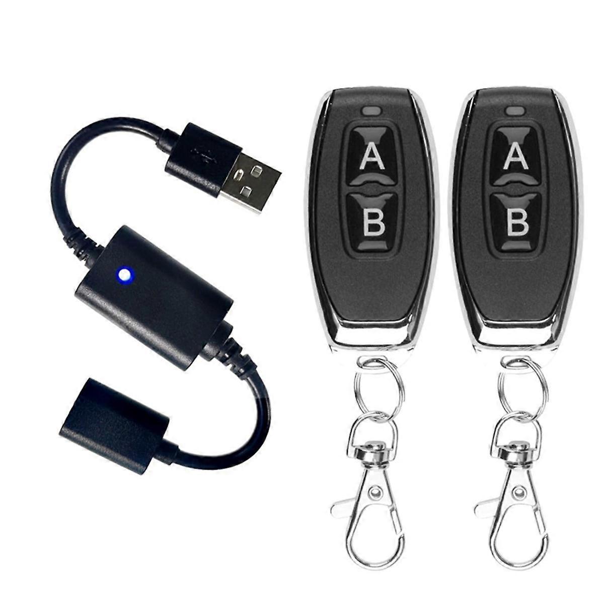 DC 5V USB Wireless Remote Control Switch Driver Power on Off for LED Light, Strip Reading Lamp, Light Fan & More