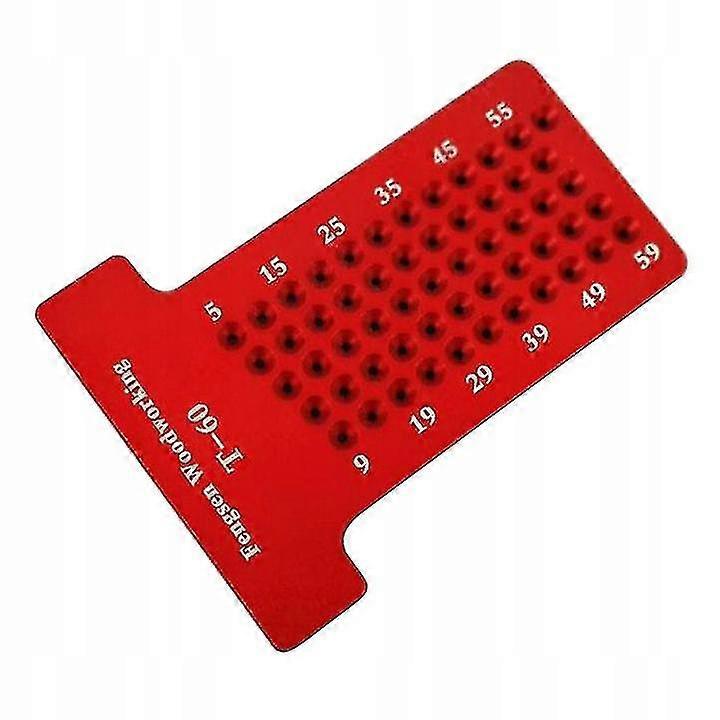 Measure Metric Positioning Hole Straight Ruler T-type Ruler Mark Ruler Straight Ruler Wooden Parallel Hole Marking Line Construction Professiona