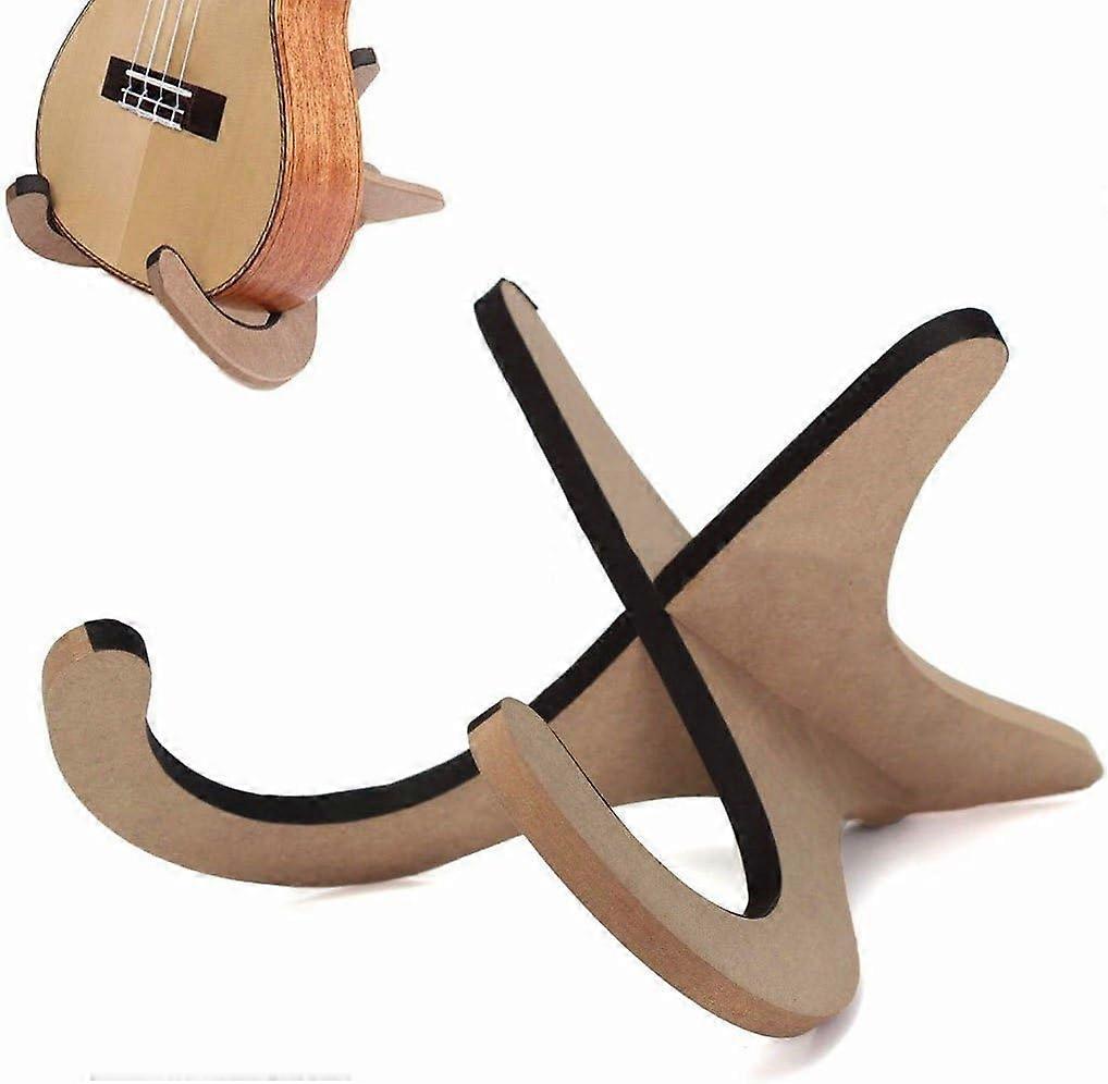Kglobal Collapsible Foldable Guitar Ukulele Wood Rack-1