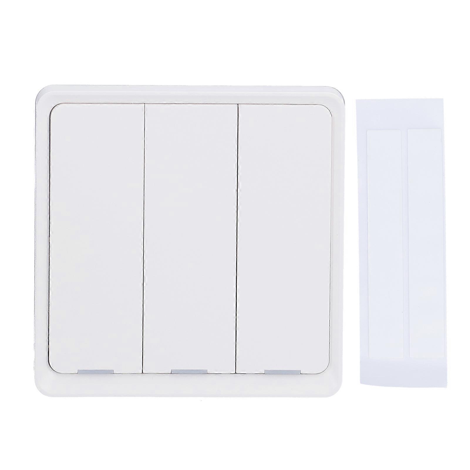 For Zigbee Wireless Scene Switch 3 Button Controller App Control Voice Control White(YMCAT)