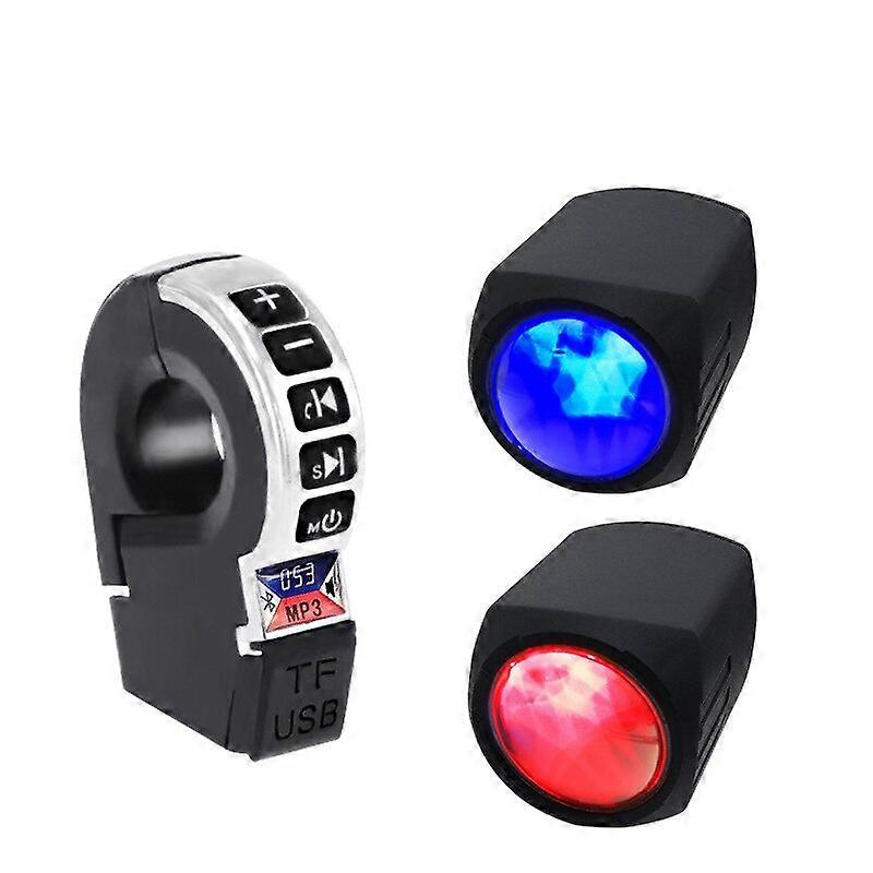 12V Universal Motorcycle Speakers For Bike Waterproof Handlebar Audio System With USB TF Bluetooth-Radio MP3 Player
