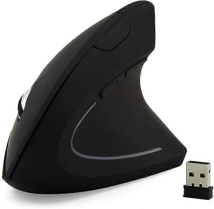 Wireless Vertical Mouse, 2.4GHz USB Optical Mouse for Laptop PC Computer Mice, Adjustable DPI for Larger Screen (for Right Hand)