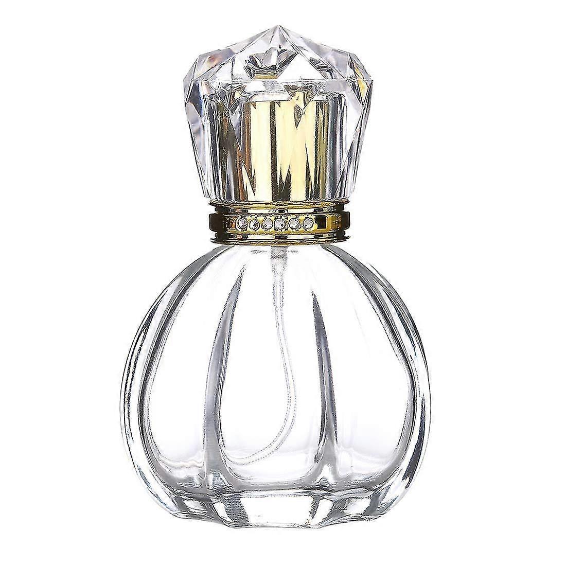 Portable Spray Bottle Refillable Crystal Glass Atomizer Empty Fine Mist Spray Perfume Bottle 50ml
