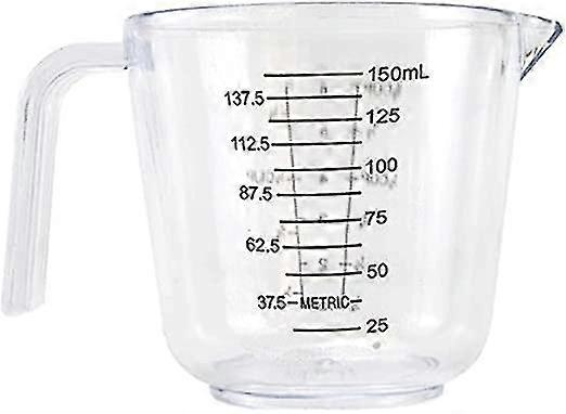 2pcs 150ml Plastic Measuring Cup, Transparent Scale Display, Transparent Cup Inverted Pot Measuring Device