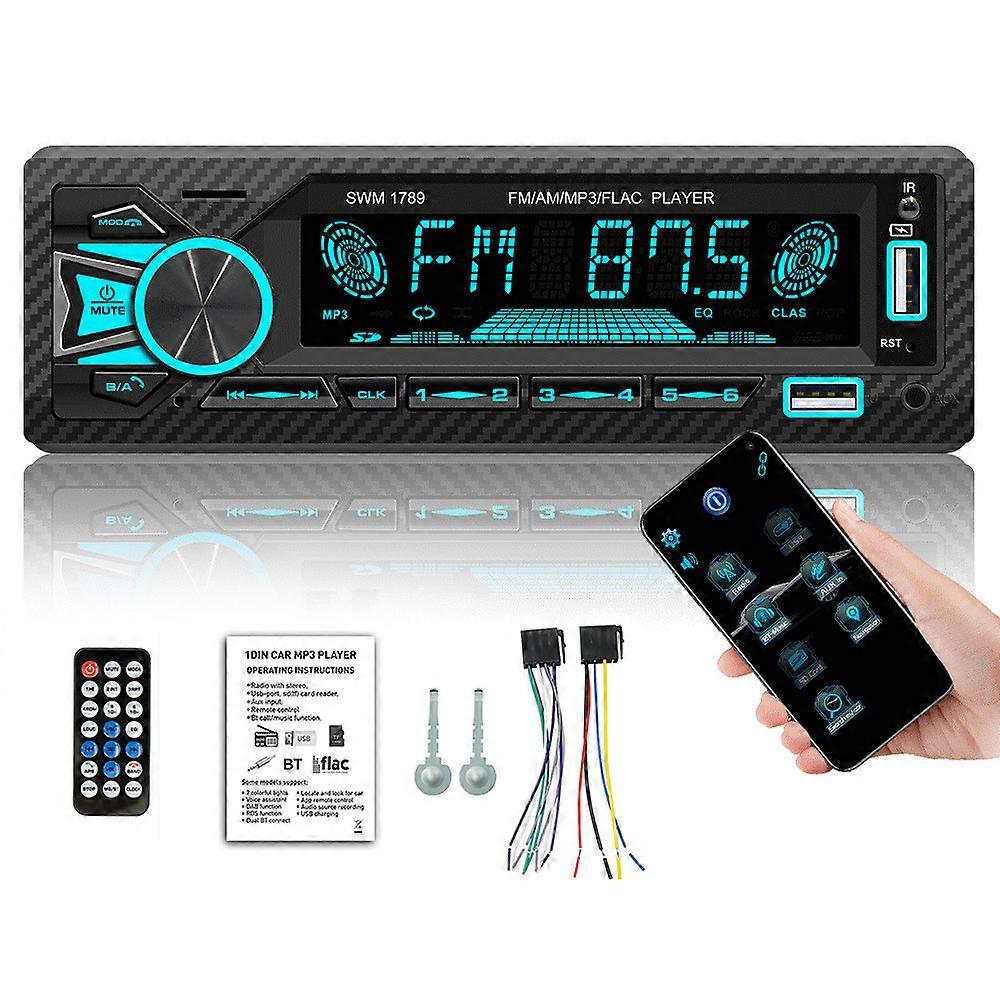 Autoradio Bluetooth 1 Din Auto Lettore MP3 Scheda Plug-in U Disco Autoradio Generazione CD DVD Autoradio Audio Stereo Voce Attivata