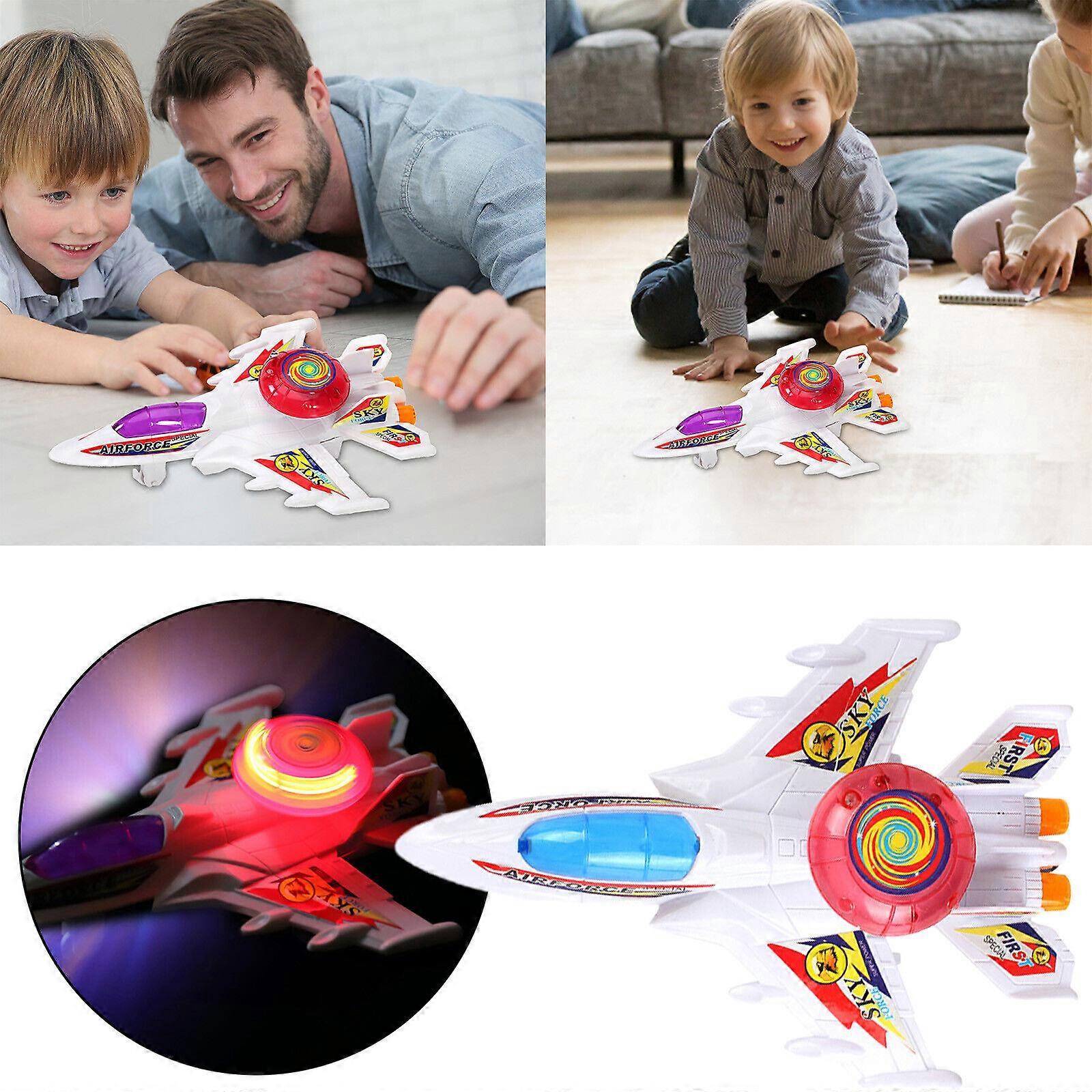 Airplane Pull Wire Model LED Luminous Flash Simulation Miniature Plane Kids Toy,100% New