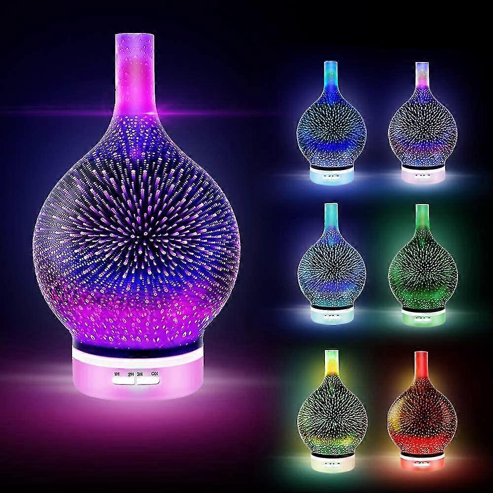 3d Glass Essential Oil Aroma Diffuser Aromatherapy Humidifier(120ml)