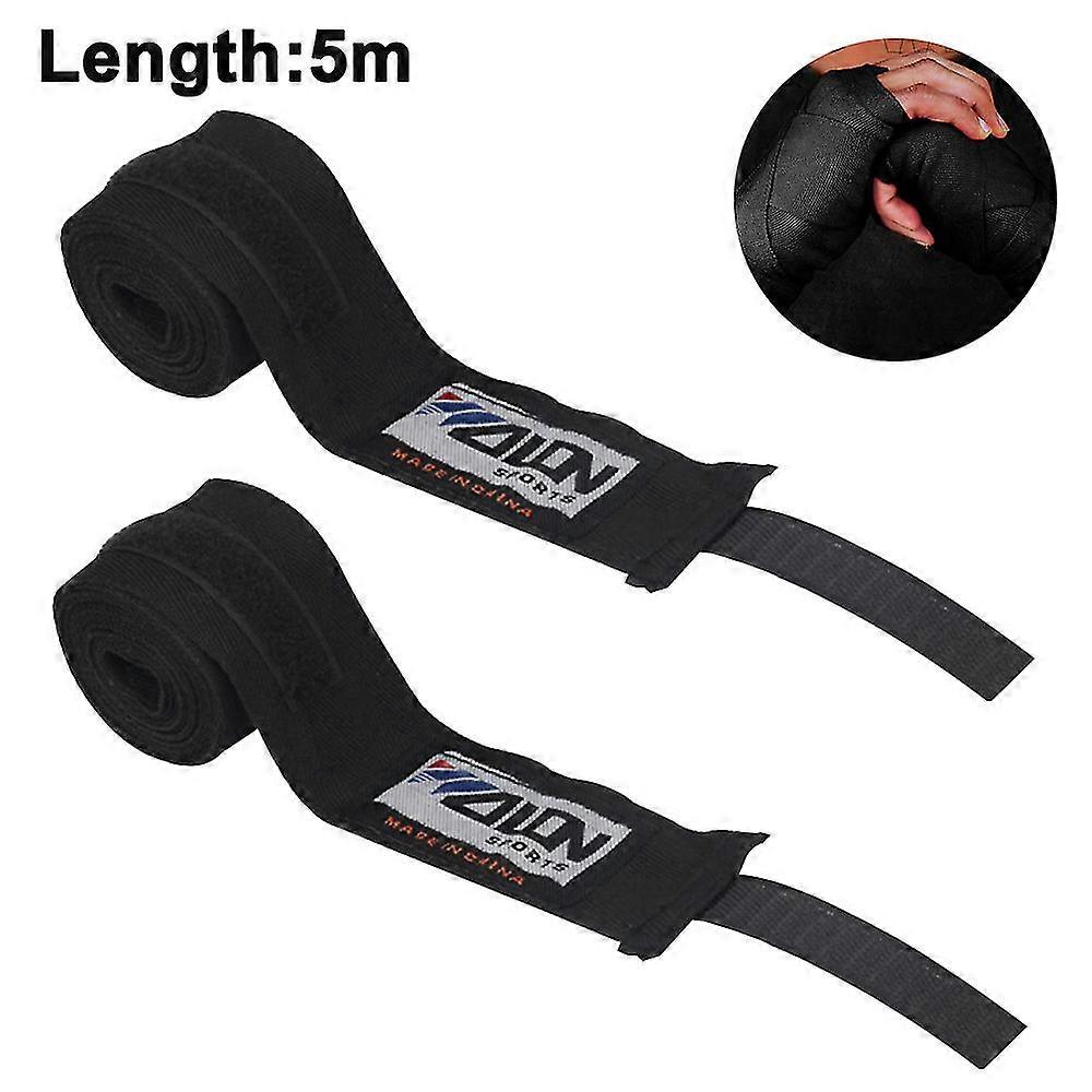 1 Pair Professional Handwraps Semi Elastic Hand Wraps With Thumb Loop For Boxing, Mma, Muay Thai And Other Martial Arts