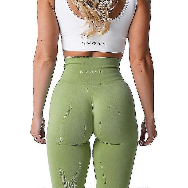 Nvgtn Seamless Κολάν Spandex Σορτς Γυναίκα Fitness Ελαστικό Αναπνέει Ανύψωση ισχίου Αναψυχή Αθλητισμός Spandex Καλσόν