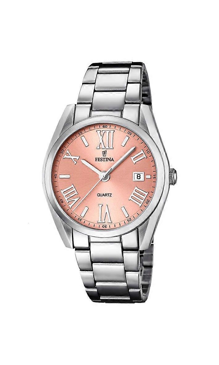 Festina Boyfriend Peach Dial Watch