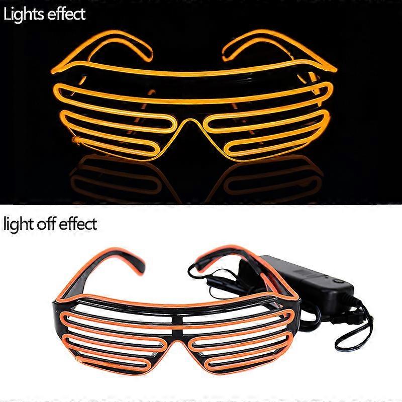 LBQ Led Luminous Glasses Neon Glasses Light Glow In The Dark For Festival Bar Birthday