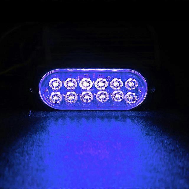 6 LED Truck Car Warning Lights Breakdown Emergency Light Police Lights 12V 12smd LED Constant Warning Light Rear Side Lamp