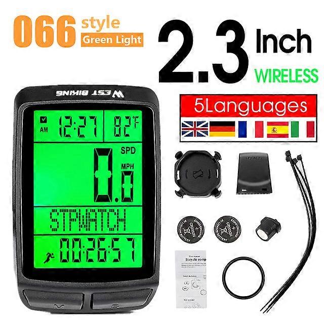 2.8 inch Bicycle Computer Large Screen Speedometer Wireless Wired Waterproof Sensor Cycling Odometer Bike Computer