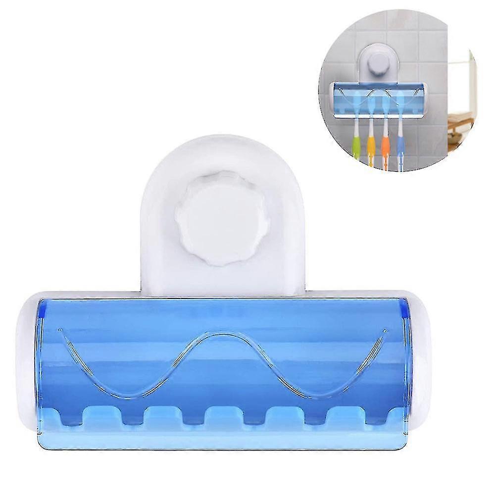Six Grid Toothbrush Holder, Creative Suction Cup, Punch-free Hanging Toothb