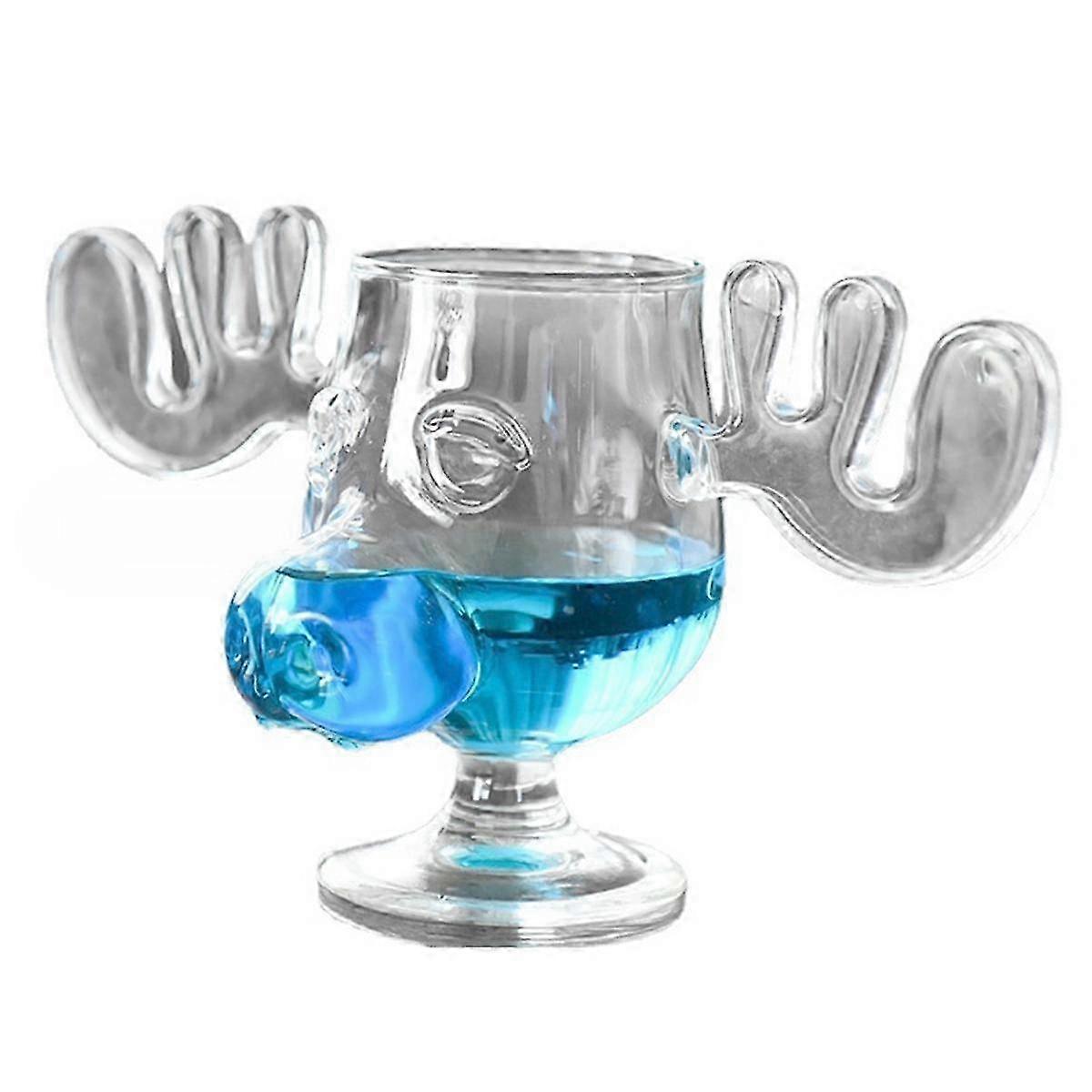 Julsemestermuggset Glasmugg Festglas för drycker, rymmer 237 ml