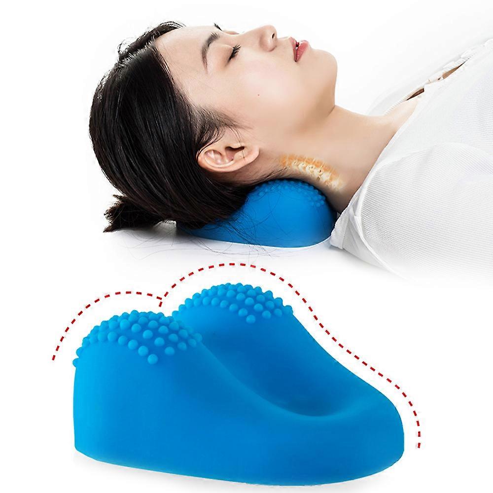 Neck Shoulder Stretcher Pain Relief Neck Massage Pillow Cervical Chiropractic Traction Device Orthopedic Neck Support Corrector
