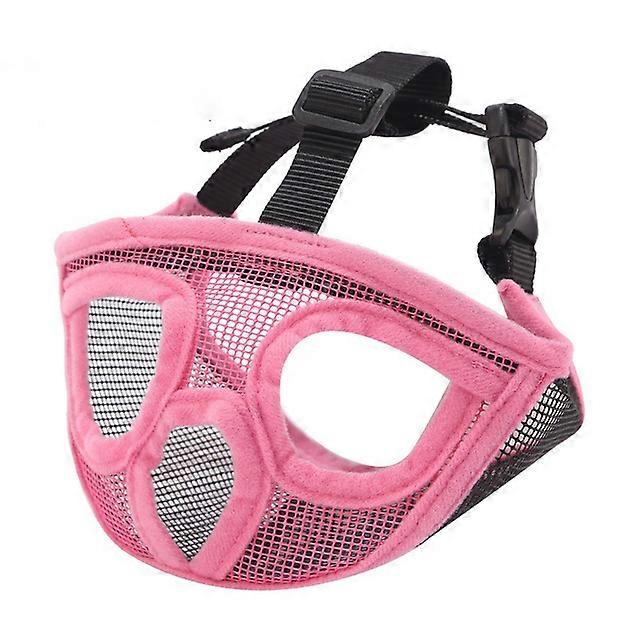 Pet Adjustable Mask Short Snout Dog Muzzle Breathable Mesh Flat Faced Muzzle for French Bulldog Shih Tzu and Pug Dog accessories