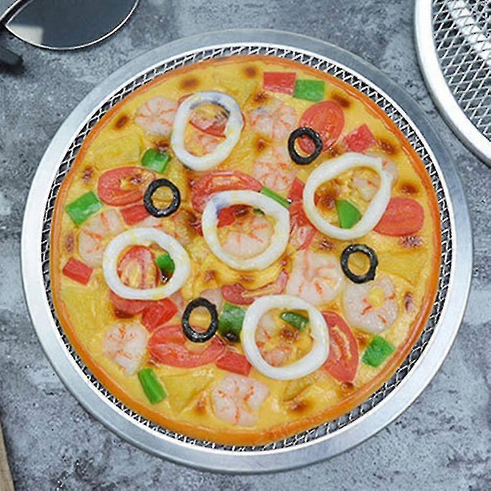 אלומיניום סגסוגת פיצה מסך עגול non-stick רשת רשת כלי Bakeware למטבח