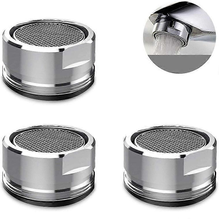 3PCS Faucet Aerator M24, Water Saving Faucet Aerator with Stainless Steel and ABS Filter, Chrome Aerator for Bathroom Sink Faucet
