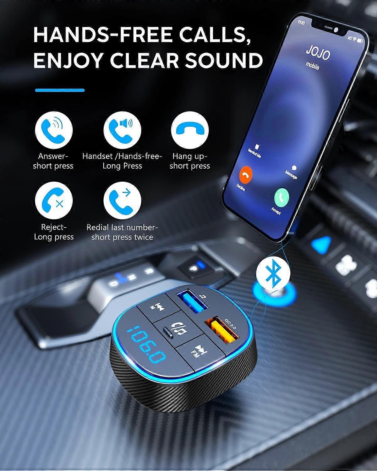 Car FM Transmitter, Audio Adapter, MP3 Player