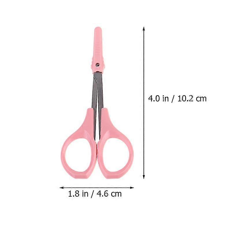 2 Pack Beauty Scissors High Precision Eyebrow Trimming Eyelash Scissors